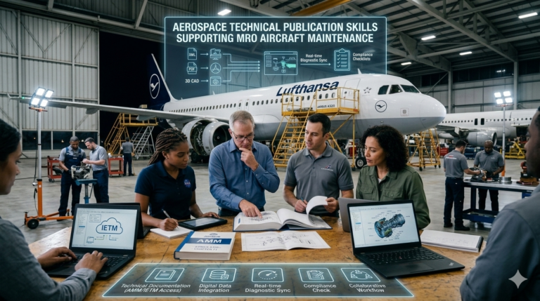 aerospace technical publication skills supporting MRO aircraft maintenance
