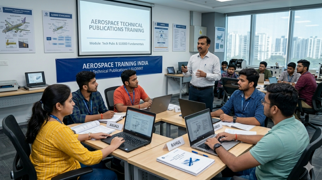 Alt text: "aerospace documentation jobs India — GLOINNT classroom training Bangalore aerospace publications"