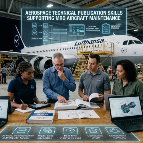 aerospace technical publication skills supporting MRO aircraft maintenance